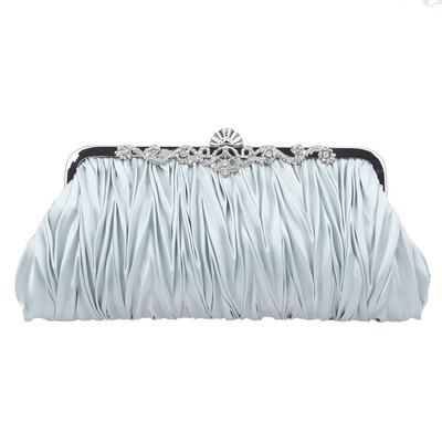 

Fawziya Satin Pleated Clutch Purses For Women Evening Clutches For Wedding And Party