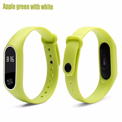 

Double color mi band 2 accessories pulseira miband 2 strap replacement silicone wriststrap for xiaomi mi2 smart bracelet
