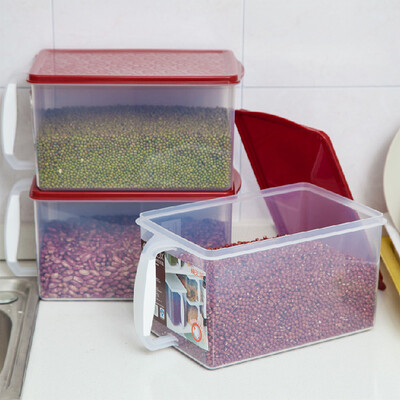 

Citylong storage box refrigerator storage box plastic storage box food storage box miscellaneous grain storage box 4 Pack 6L408