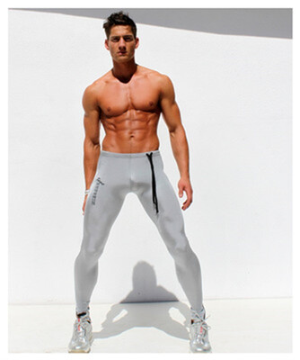

2018 new mens sports tights mens Bryant leggings fitness pants mens quick-drying running training