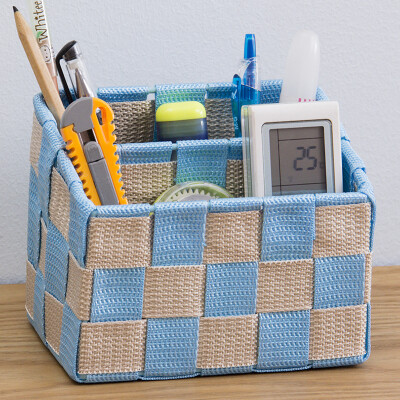 

Ou Runzhe storage basket PP imitation bamboo woven basket