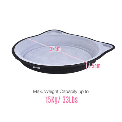 

Window-Mounted Cat Bed Perch Hammock Strong Suction Cup Metal Cable Hold Up to 15KG 33Lbs for Cat Resting Sunbath Watching Spot