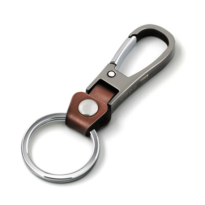 

Jinda Japan&the United States key chain mens car creative key ring waist hanging stainless steel double ring birthday gift female RMA286-1