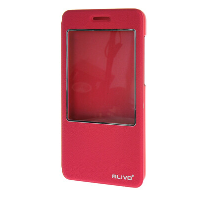 

MOONCASE ЧЕХОЛ ДЛЯ Huawei Honor 4X Slim View Window Leather Flip Bracket Back Cover Hot pink