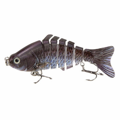

Live Fishing Lures Lixada 10cm4" 155g Bionic Multi Jointed Fishing Lure SUN-FISH Lifelike Hard Bait