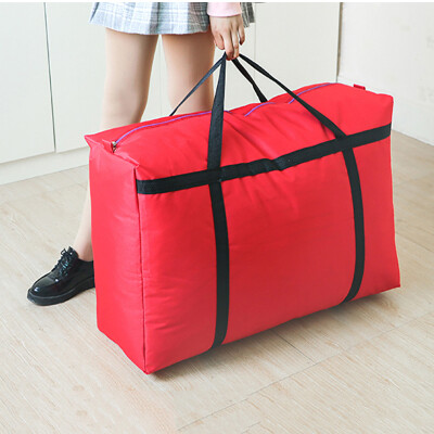 

Jingtang thick Oxford cloth moving bag waterproof duffel bag packing bag extra large red reinforcement section 1006030 cm 180 liters