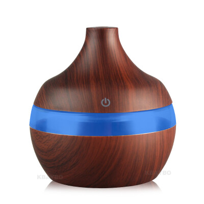 

USB 300ml Aroma air Humidifier Aromatherapy Wood Grain 7 Color LED Lights Electric Aromatherapy Essential Oil Aroma Diffuser