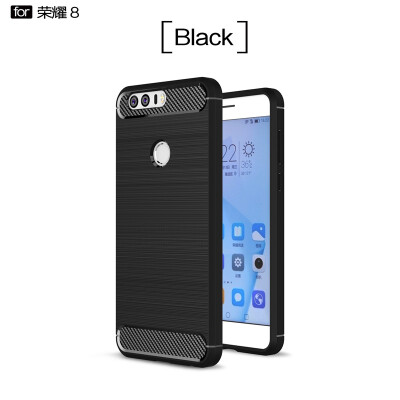 

For Huawei Honor 8 Case Cover Carbon Fiber Brushed Silicone TPU Soft Protective Back Cover Shell Anti Knock Case For honor 8 lite