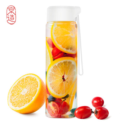 

Beijing made sports cup plastic cup Tritan material portable male&female students sports cups outdoor travel large capacity water bottle leakproof portable cup white 550ml