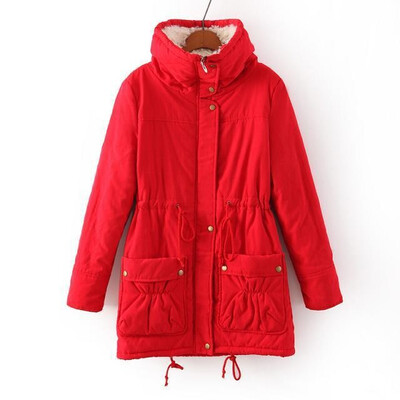 

High Quality Warm Korea Style Tooling Coat Thick Cashmere Padded Cotton Coat Jacket Women Parkas for Winter