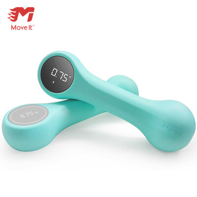 

XIAO MI Move it smart dumbbell sports fitness equipment home detachable ladies mens dumbbells environmental protection plastic hand bell set 075kg2 male gray