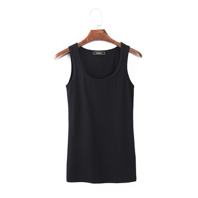 

Canvaus Summer New Women Solid Sport Style Slim Bottoming Vest Cotton Camisole Tanks Tops