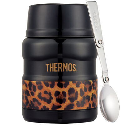 

THERMOS Smokers Stewed Cans 470ml High Vacuum Stainless Steel Food Tanks SK-3000 LBK (Mysterious Panthers