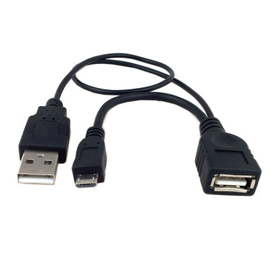 

Huayuan Micro USB Host OTG Cable With USB Plug Power