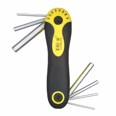 

TNI-U TU-BM-070 7-Piece Folding Hex Key Wrench Set Screwdrivers Kit Metric 20253040506080mm