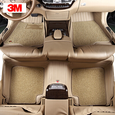 

3M wire circle all surrounded by car mats ordinary seven-seat mat 3D stamping one-piece flagship series car custom factory straight hair beige