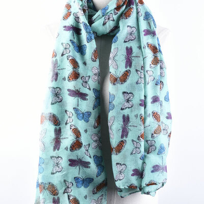 

Guttavalli Nice Women Soft Butterfly Shawl Summer Chevron Printing Animals Long Scarf Viscose Stripes Геометрические тощие обертки