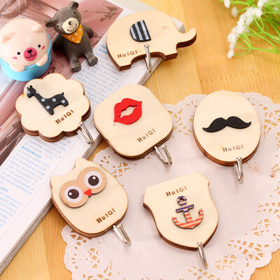 

Shouyou sticky hook adhesive strong load-bearing wall creative cute seamless door behind the wall hook magic stickers JD-SN-73 red lips