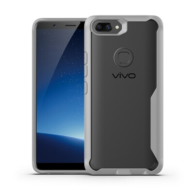 

Goowiiz Luxury Phone Case For Vivo X20X20 Plus HD Clear Acrylic TPU Silicone Prevent falling Full protection