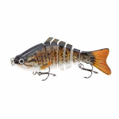 

Live Fishing Lures Lixada 10cm4" 155g Bionic Multi Jointed Fishing Lure SUN-FISH Lifelike Hard Bait