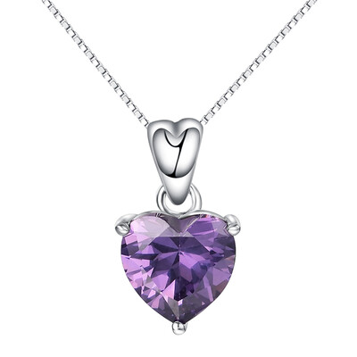 

Yoursfs Wholesale Free shipping fashion silver plated jewelry elegant charm exquisite heart pendant necklace
