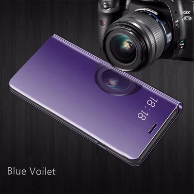 

xiaomi redmi 4X роскошь слим зеркало Flip Shell стоят кожаные смарт - ясно, окна покрытия телефон дело