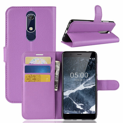 

for Nokia 51 5 2018 TA-1061 WIERSS Wallet Phone Case for Nokia 5 TA-1053 TA-1024 Flip Leather Cover Case Etui Coque Fandas