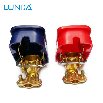 

LUNDA Car battery Connector Battery jump starte Quick Disconnect Battery Terminal Connector with Caps Top Posts batteries
