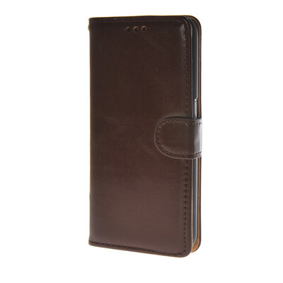 

MOONCASE Glossy Leather Side Flip Wallet Card Holder Stand Pouch ЧЕХОЛ ДЛЯ Samsung Galaxy S6 Brown