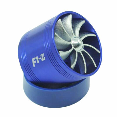 

Universal Fuel Gas Saver Air Filter Intake Single Double Supercharger Turbine Turbo Fan