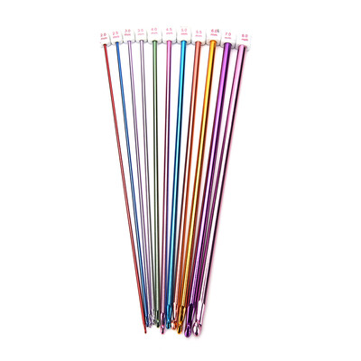 

11pcs 106" multicolour Aluminum TUNISIAN AFGHAN Crochet Hooks Needles 2- 8mm