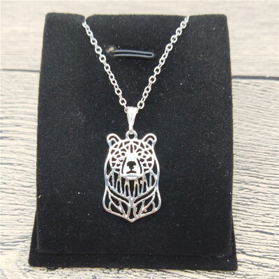 

New Bear Necklace Trendy Style Bear Pendant Necklace Women Fashion Pet Bear Jewellery