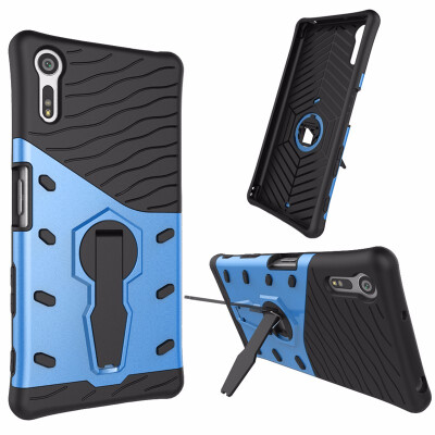 

Goowiiz Phone Case For Sony Xperia XA1XZXZS Luxury Armor TPUPC Silicone Hard Bracket Prevent falling