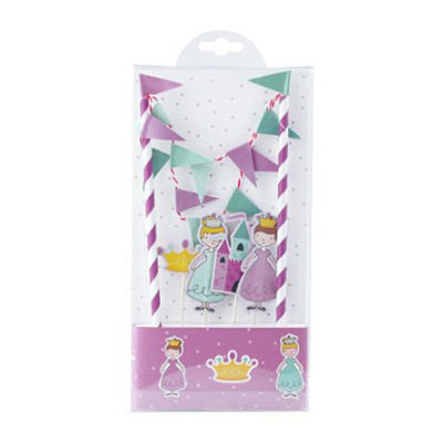 

FANLUS Cupcake Topper Bunting Flags Picks Kids Birthday Party Wedding Baby Shower Cake Baking Decorationcake bunting