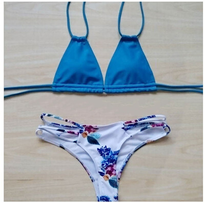 

Summer Printing Bikini Set Halter Swimwear Women Bikinis Printing Bathing Suit Beachwear Swimsuit