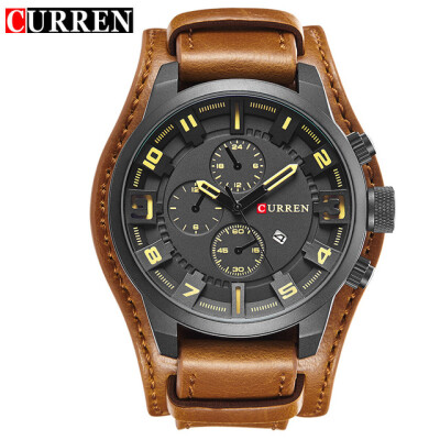

Curren Watches 2017 mens watches top brand luxury mens watch curren Quartz Wristwatch 8225