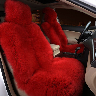 

KAWOSEN 100 Australian Pure Natural Fur Seat Cover Sheepskin Winter Car Cushion 5 Seats Whole Vehicle Seat Cover LWSC01