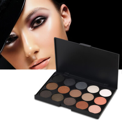 

Professional 15 Colors Matte Shimmer Eyeshadow Palette Makeup Cosmetic