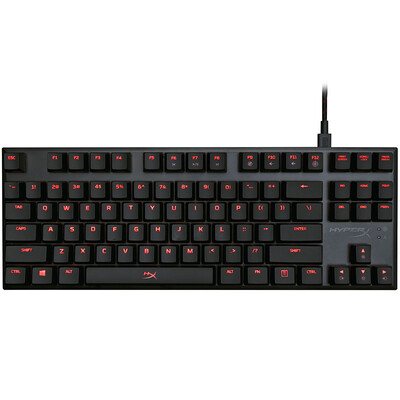 

Kingston HyperX Aloyi Pro Cherry Green axis mechanical keyboard game keyboard Alloy FPS Pro 87 key to eat chicken keyboard