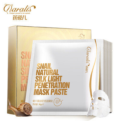 

Daralis Snail Serum Mask Moisturizing Face Mask Skin Care Acne Treatment Mask Whitening Anti Winkles Beauty For Women 10pcslot