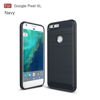 

Goowiiz Phone Case For Google PixelPixel XL Fashion Slim Carbon Fiber TPU Soft Silicone Prevent falling