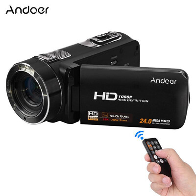 

Andoer HDV-Z8 1080P Full HD Digital Video Camera Camcorder 16× Digital Zoom with Digital Rotation LCD Touch Screen Max 24 Mega Pi
