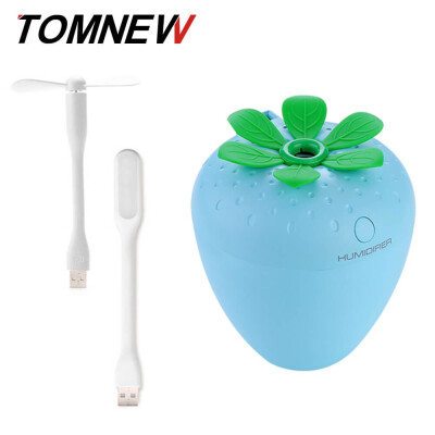 

TOMNEW 3 in 1 Mini Cool Mist Humidifier USB 180ML Ultrasonic Cute Diffuser LED Light with USB Fan&LED Lamp for Home or Car