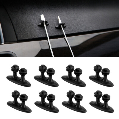 

ZIQIAO Car Wire Cable Holder Tie Clip Fixer Organizer 8PCS