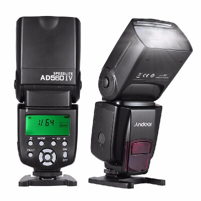 

Andoer AD560 IV 24G Wireless Universal On-camera Slave Speedlite Flash Light GN50 LCD Display for Canon Nikon Olympus Pentax for