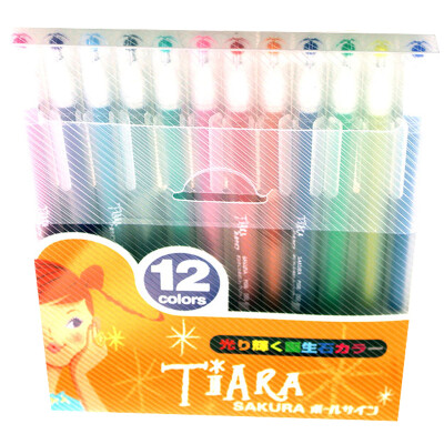 

Sakura Sakura PGB12TN Star Treble Set (12 цветов) 12pcs DIY Pen Strobe Вспышка Pen Graffiti Приветствие Приветствие Гель