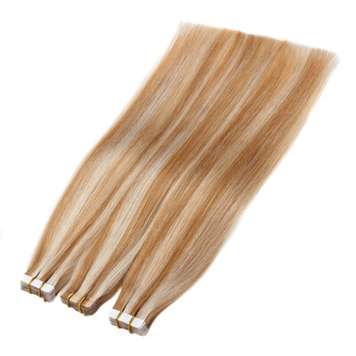 

BHF Hair Tape Hair Extension 100 Remy Human European Double Drawn Invisible Pu Skin Weft 16"-22" 40GSet 20Pcs