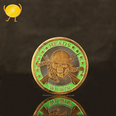 

US navy skull helmet collection coins military sniper commemorative coins
