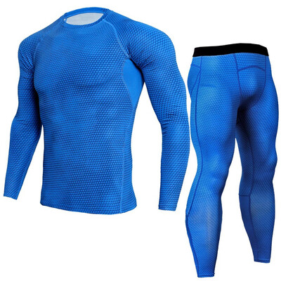 

Quick dry suit Man Fitness clothes Ventilation Quick drying Run motion Long sleeved tights