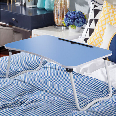 

Double computer table W leg high cold blue upgrade simple laptop desk bed dormitory lazy table simple folding study desk home small dining table home table